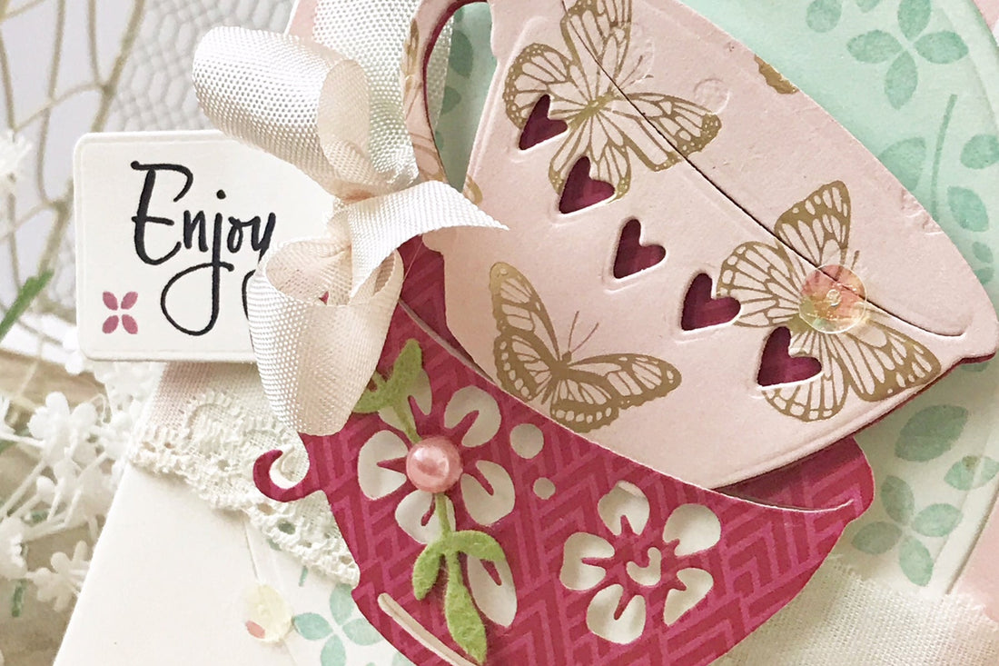 Cuppa Coffee, Cuppa Tea Inspiration | Stacked Coffee Cups Card with Melissa Phillips