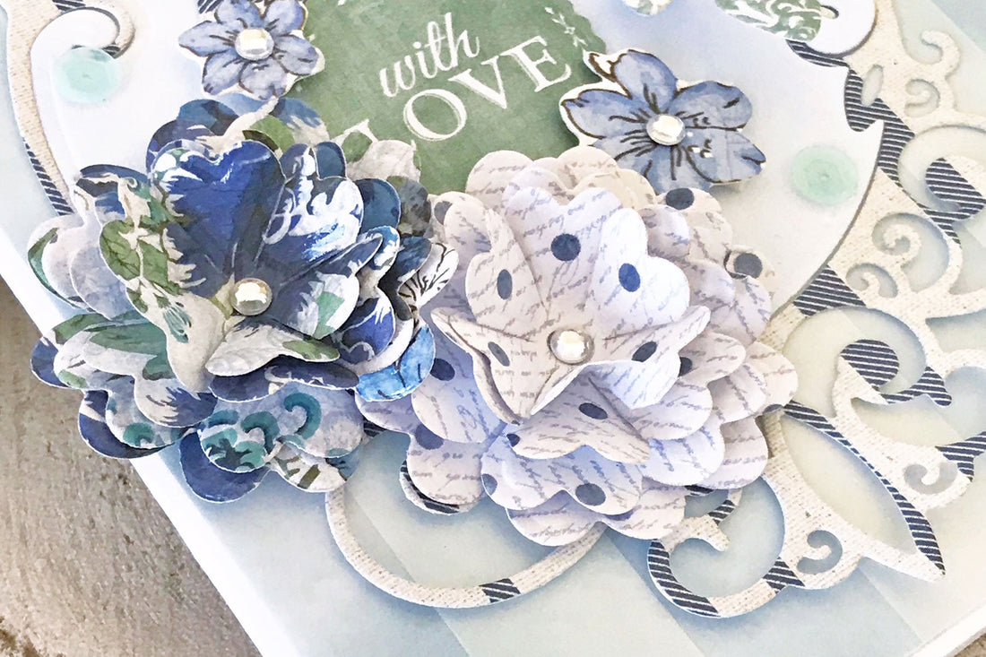 Elegant 3D Vignettes Inspiration | Tiara Rondelle Card with Melissa