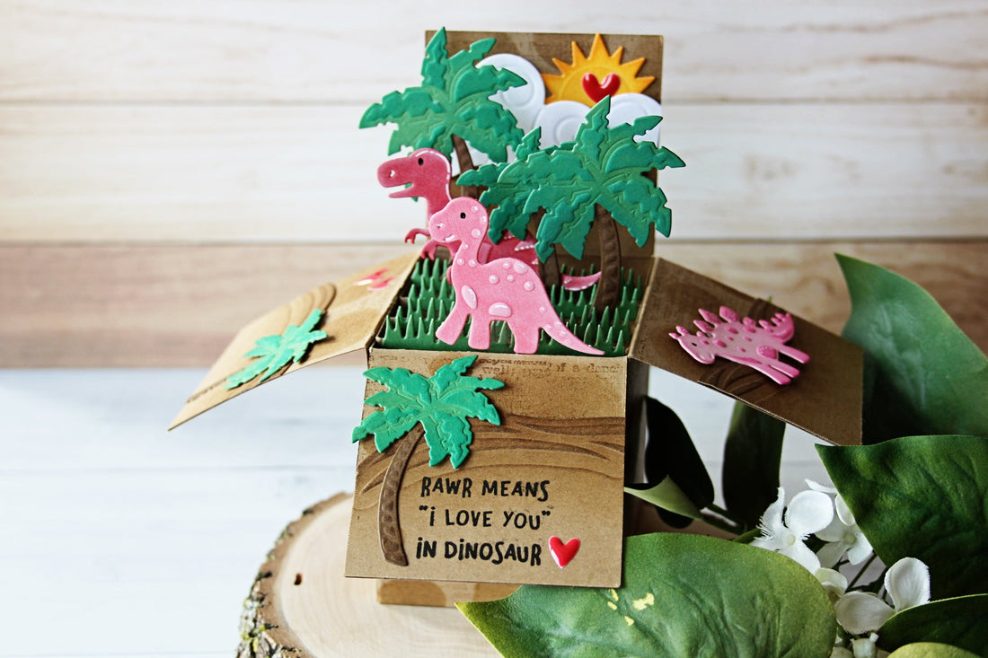 Die D-Lites Inspiration | Dinosaur Pop Up Card. Video