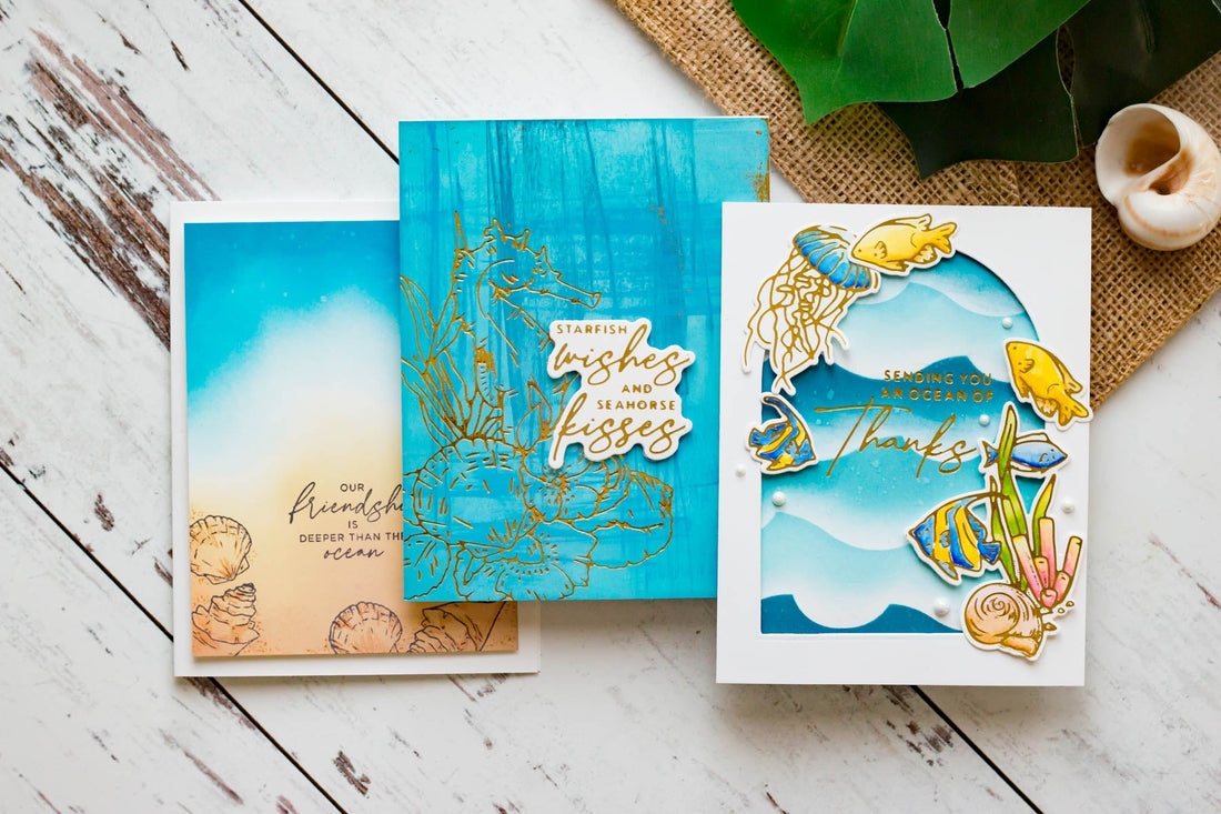 Seahorse Kisses Cards with Marie Nicole