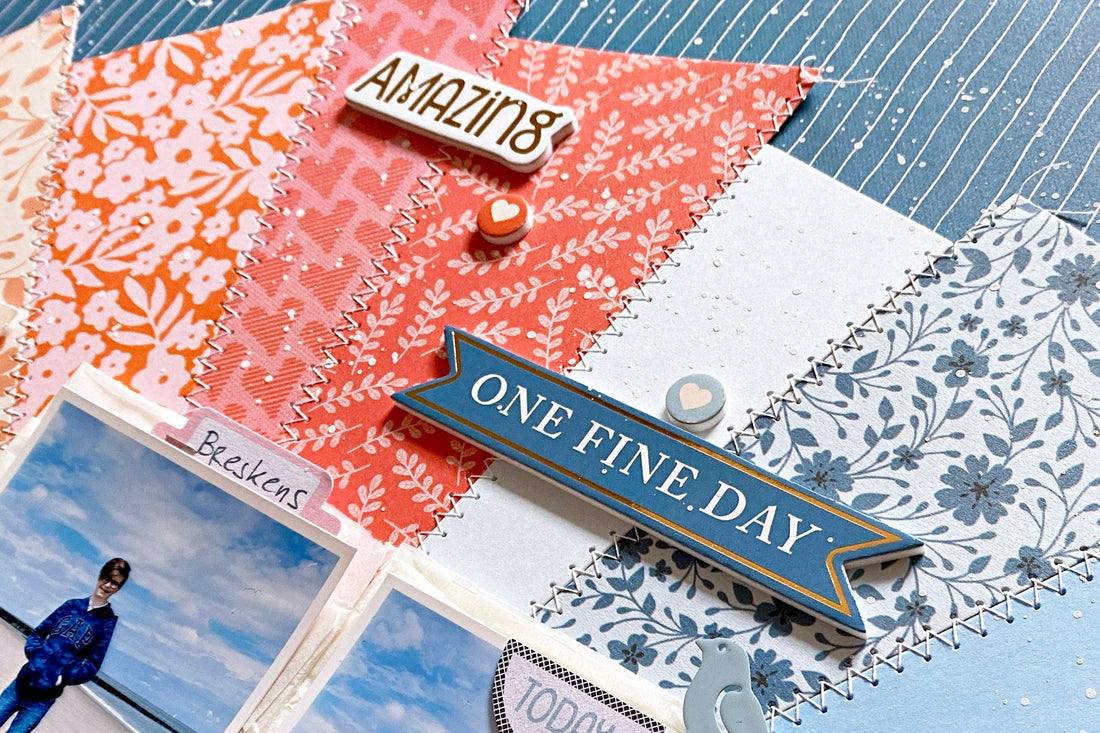 Scrapbook Layout with Zsoka Marko - Using Electronic and Manual Machines Together