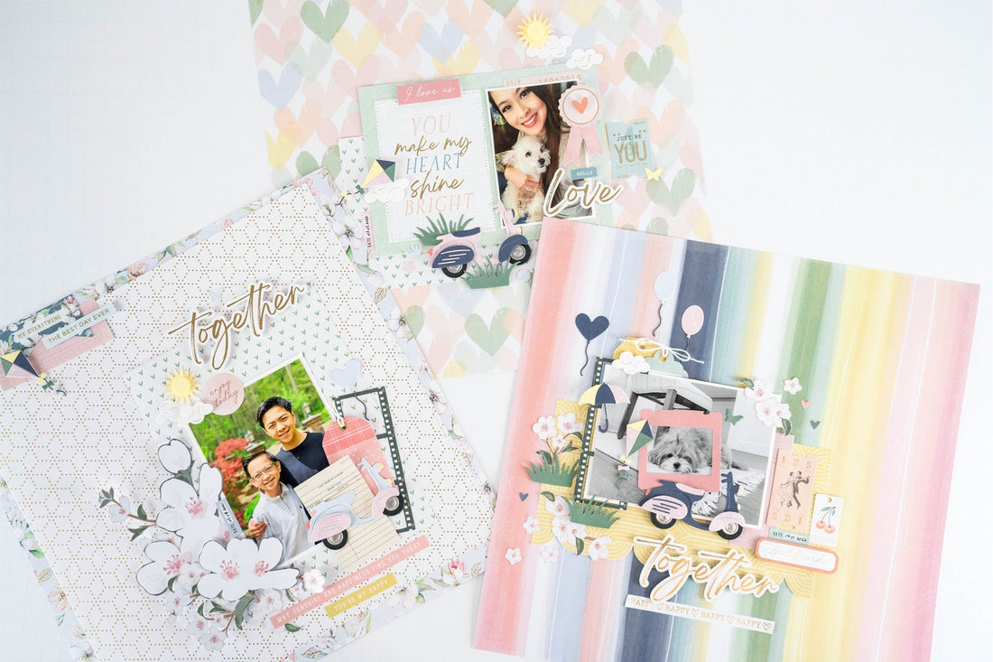 Creating 3 Different Layouts Using Dies as Embellishments