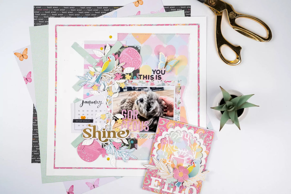 Jubilee Hello Card Tutorial: Layered Die Cutting and Patterned Paper Design