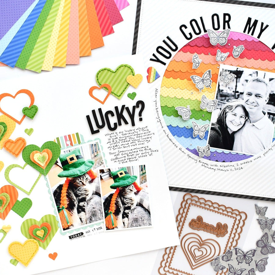 Colorful Layout Using Doodlebug Rainbow