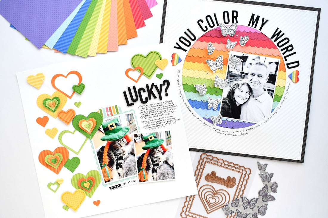 Colorful Layout Using Doodlebug Rainbow