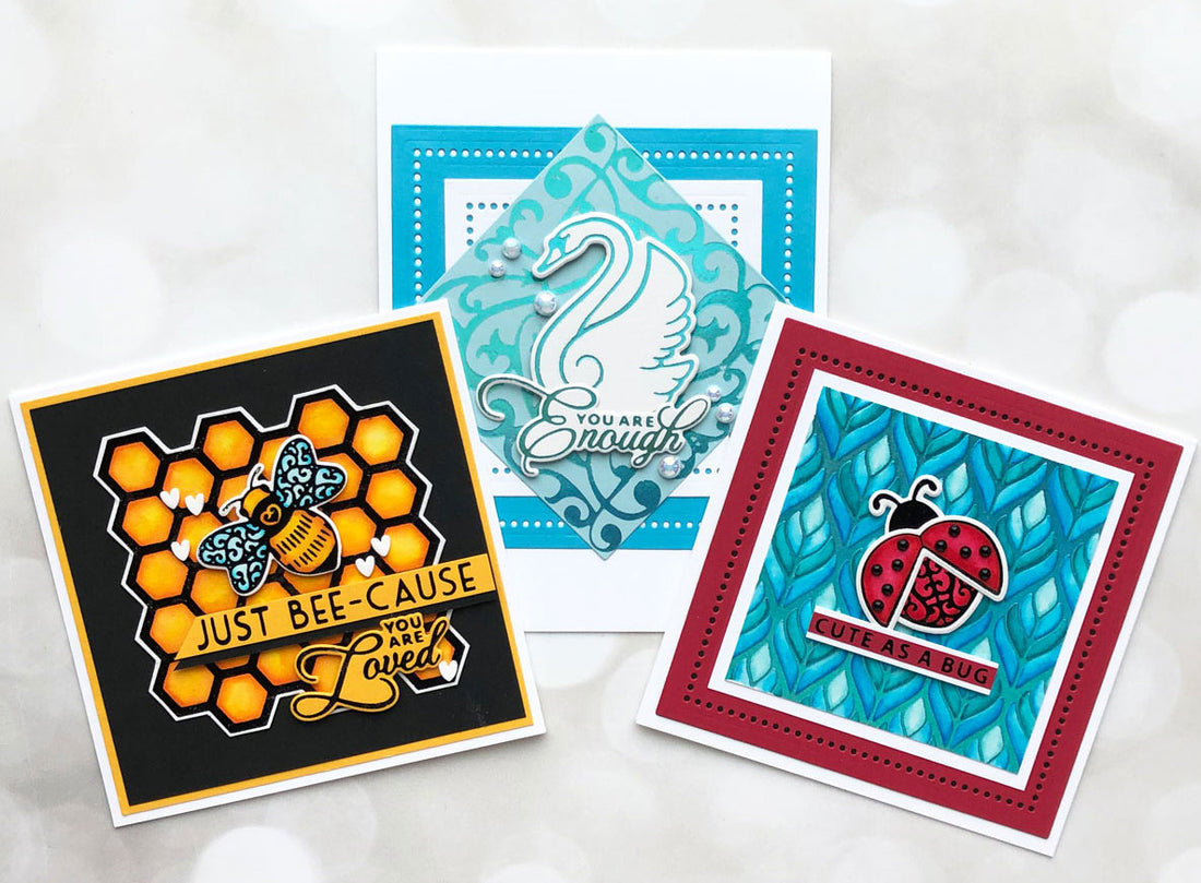 Becca Feeken Sweet Cardlets Collection - Foiled Cards with Brenda