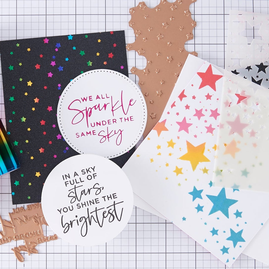 Star Background 3 Ways + Glimmer Tips | Spellbinders Live