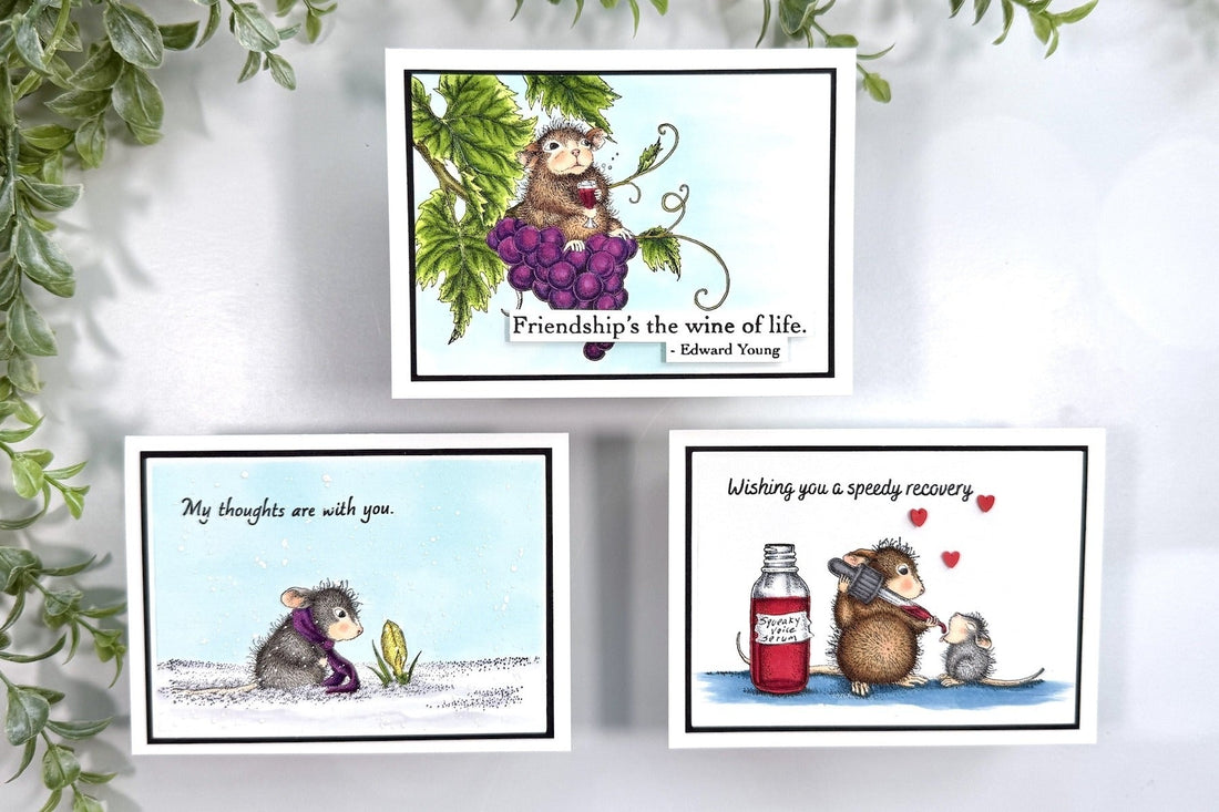 Notecard Set With House Mouse Sweet Moments Collection