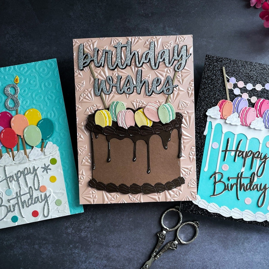 Three Sweet Birthday Cake Cards