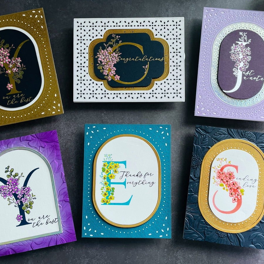 Every Occasion Floral Alphabet Cards