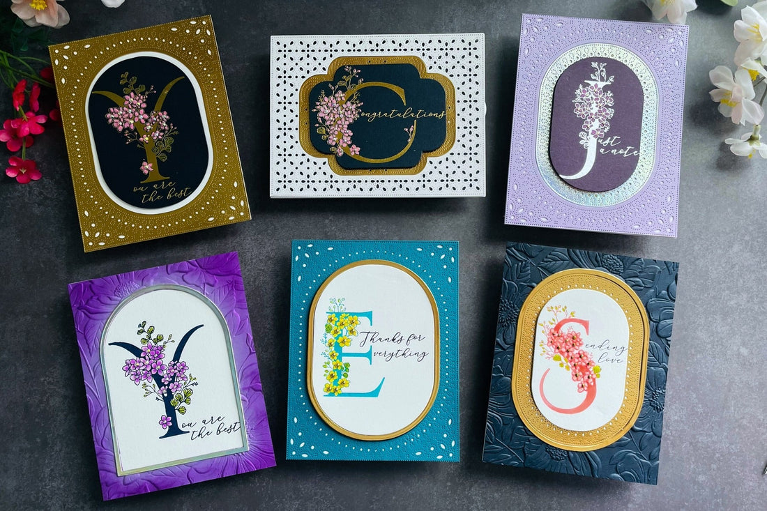 Every Occasion Floral Alphabet Cards