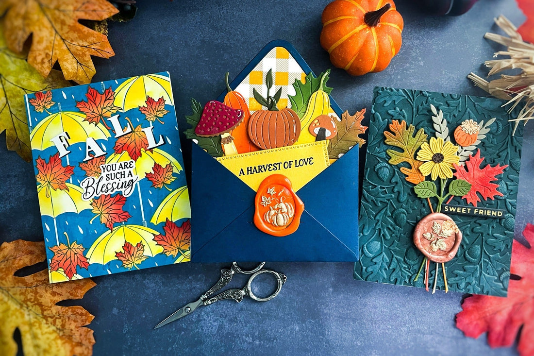 Colorful Leaves Cards