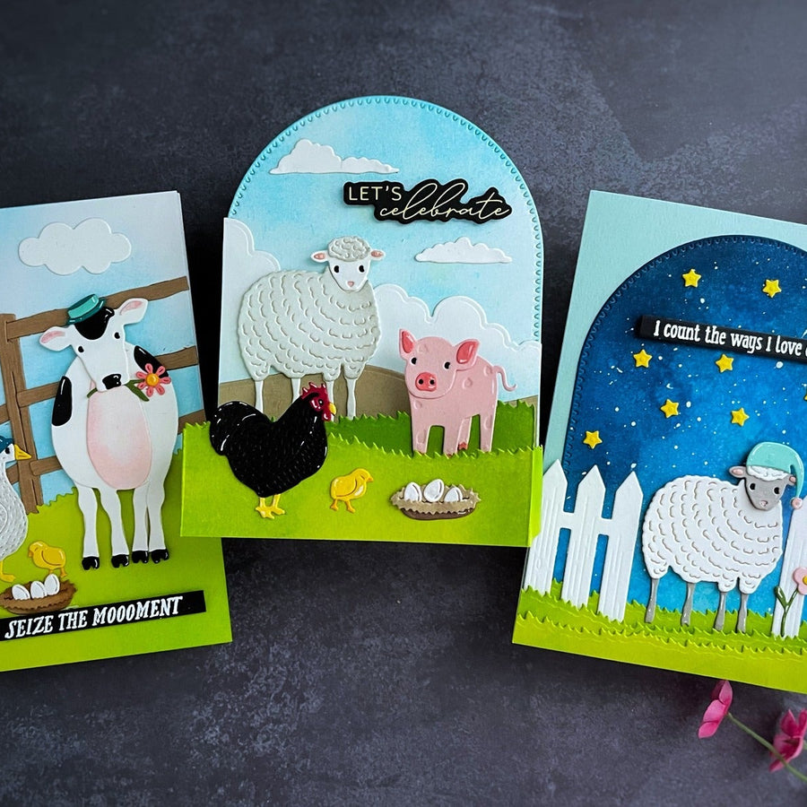 Three Delightful Farm-Themed Cards