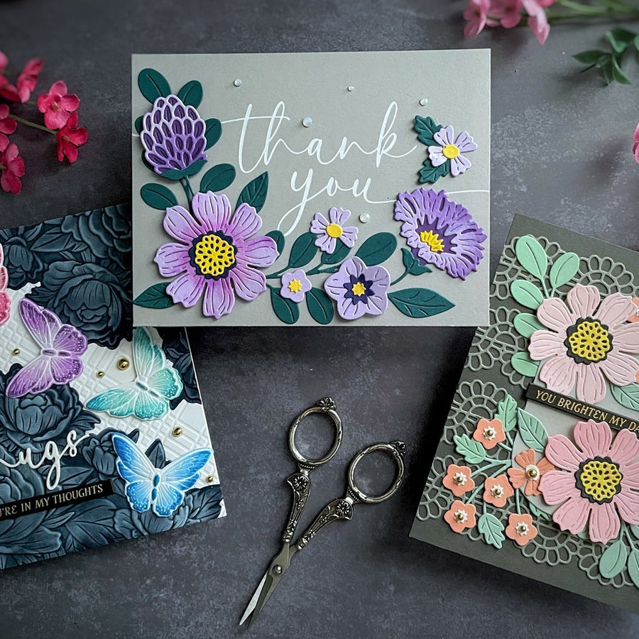 Vivid Flowers Cards