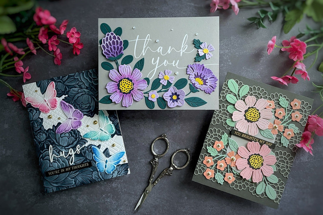 Vivid Flowers Cards