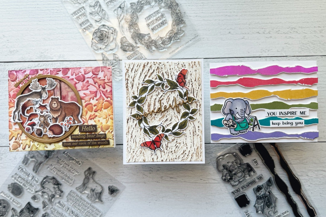 Alcohol Marker Colored Images using Simon Hurley Stamps and Dies