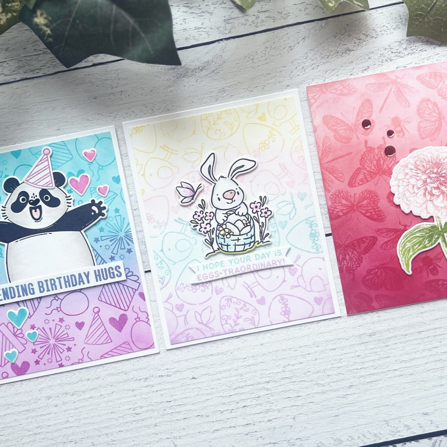 Custom Backgrounds With Small Stamps