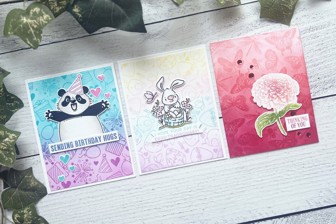 Custom Backgrounds With Small Stamps