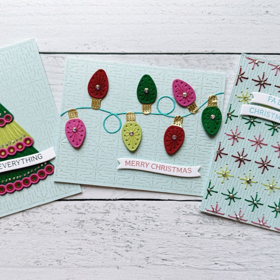 Colorful Holiday Stitching With The Stitched Bright Collection
