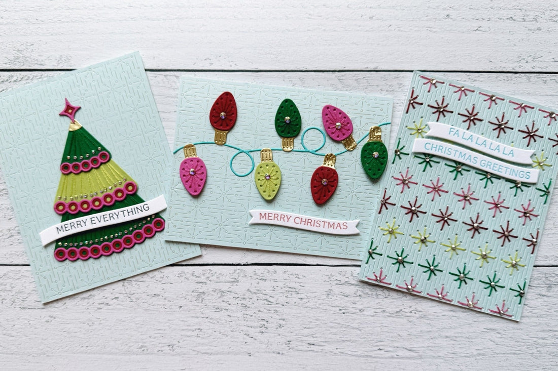 Colorful Holiday Stitching With The Stitched Bright Collection