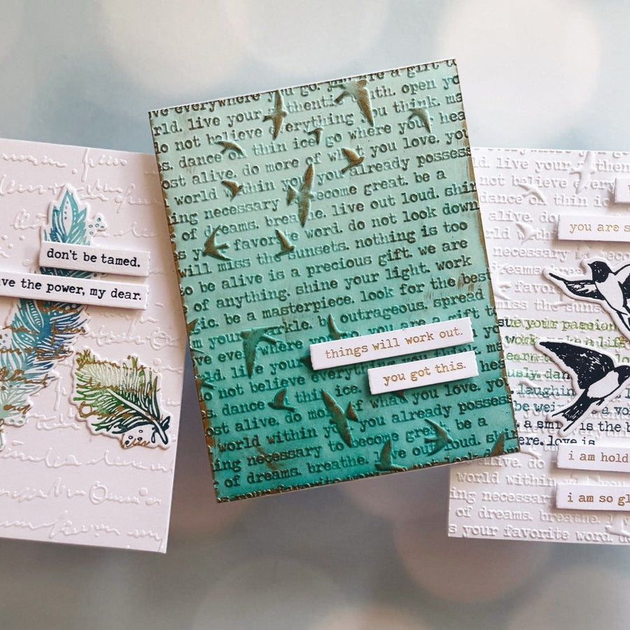 Three Techniques Using Dina Wakley Collaged Birds