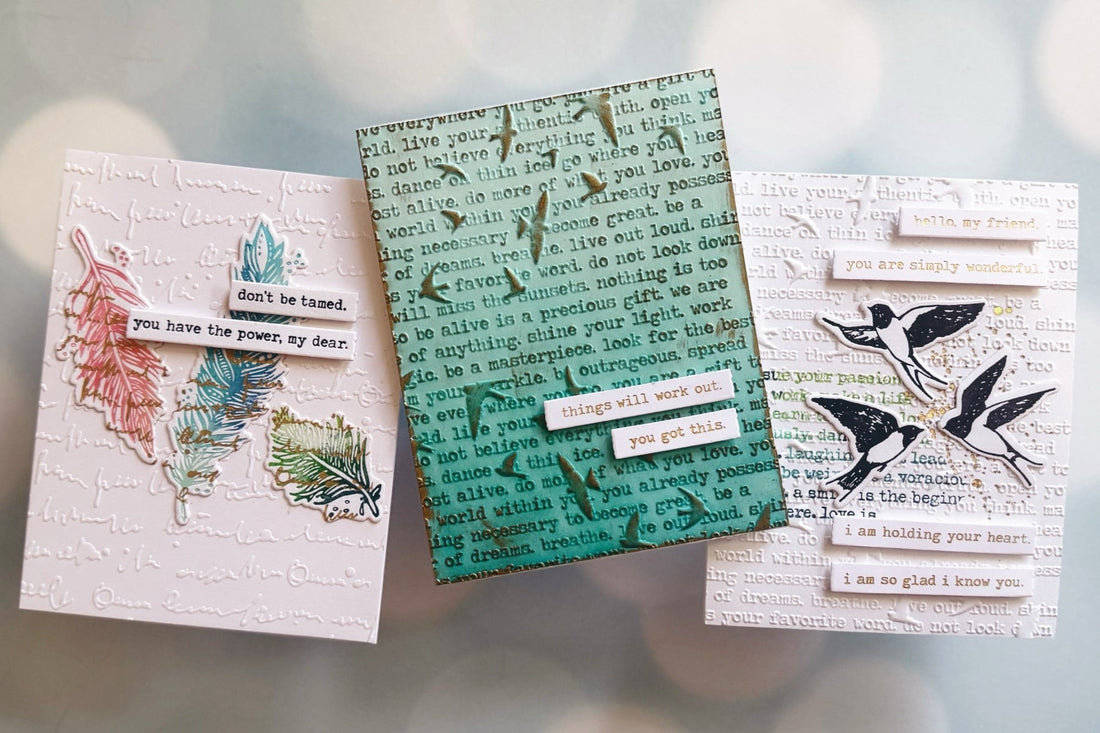 Three Techniques Using Dina Wakley Collaged Birds