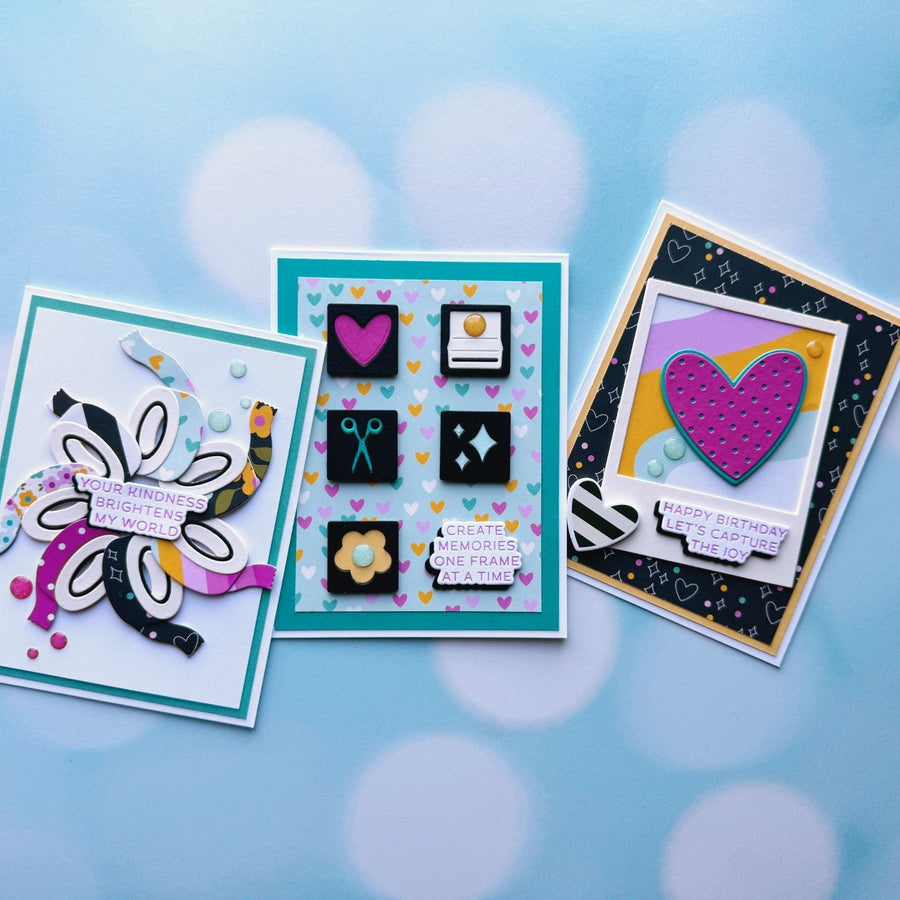 Colorful Crafty Cards using the Crafty Babes Collection