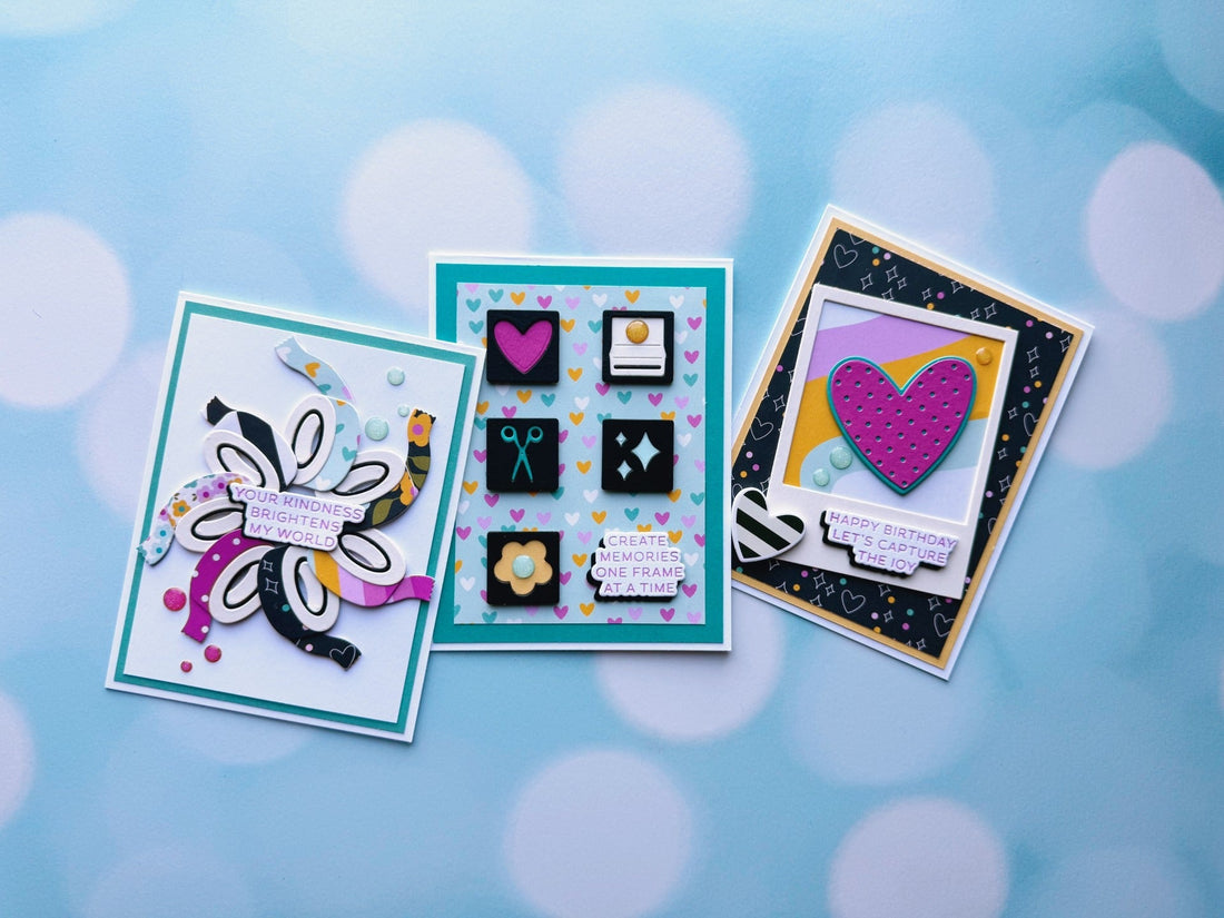 Colorful Crafty Cards using the Crafty Babes Collection