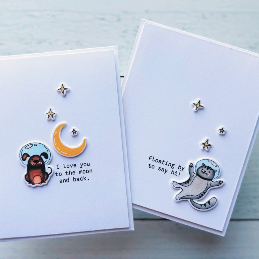 Clean And Simple Cards With Simon Hurley’s Space Friends
