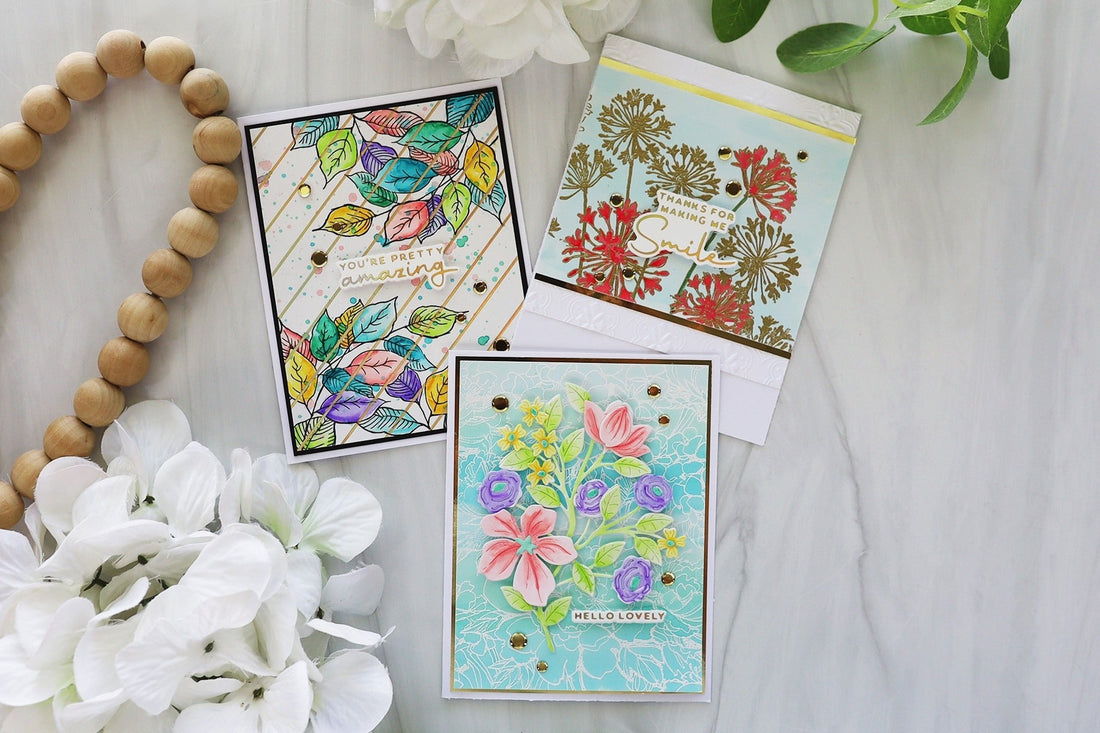 Beautiful Backgrounds Cards with Joy