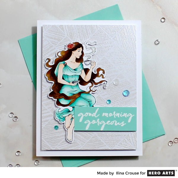 Tone on Tone Embossing and Mocha Maiden - Hero Arts
