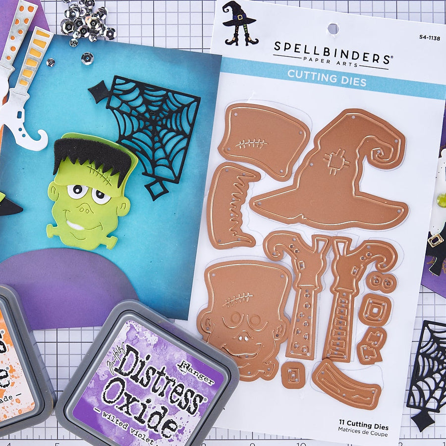 Let's Be Frank Two Cards One Die Set | Spellbinders Live