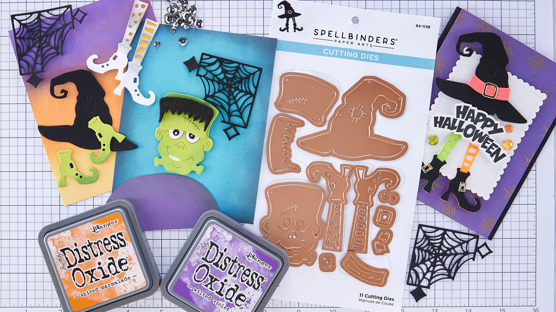 Let's Be Frank Two Cards One Die Set | Spellbinders Live