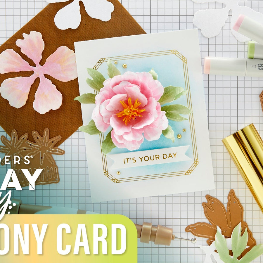 DIY Peony Card | Spellbinders Live