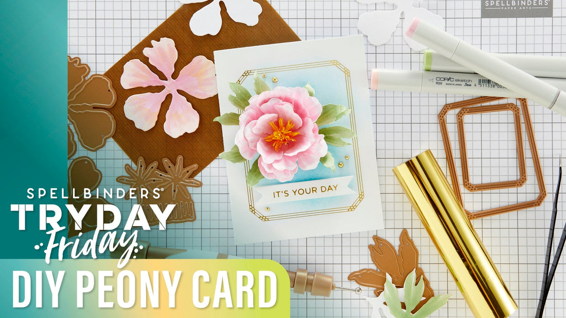 DIY Peony Card | Spellbinders Live
