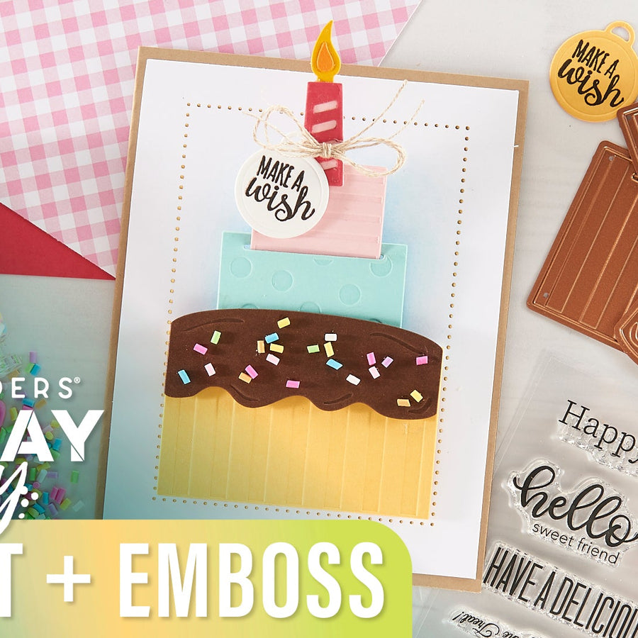 Die Cut and Emboss to Create this Sweet Interactive Card | Spellbinders Live