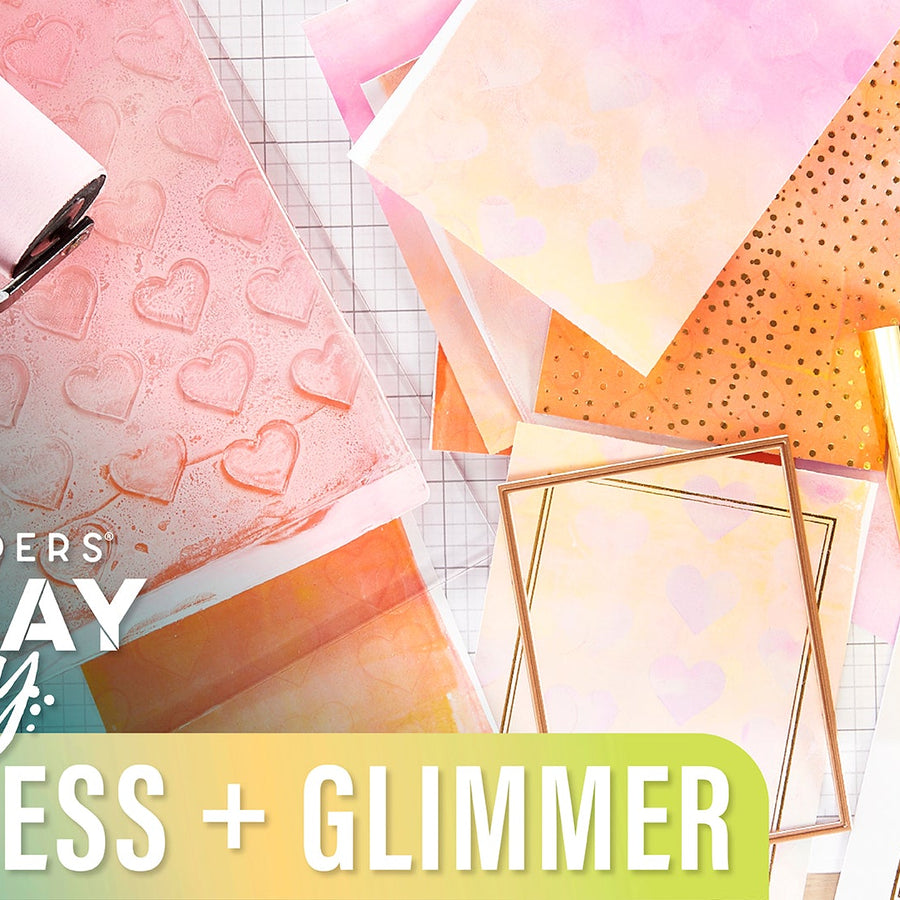 Gel Press Plus Glimmer DIY Printmaking | Spellbinders Live