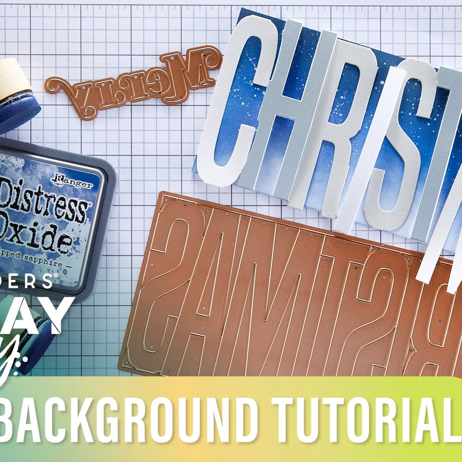 Snowy Background Tutorial | Spellbinders Live