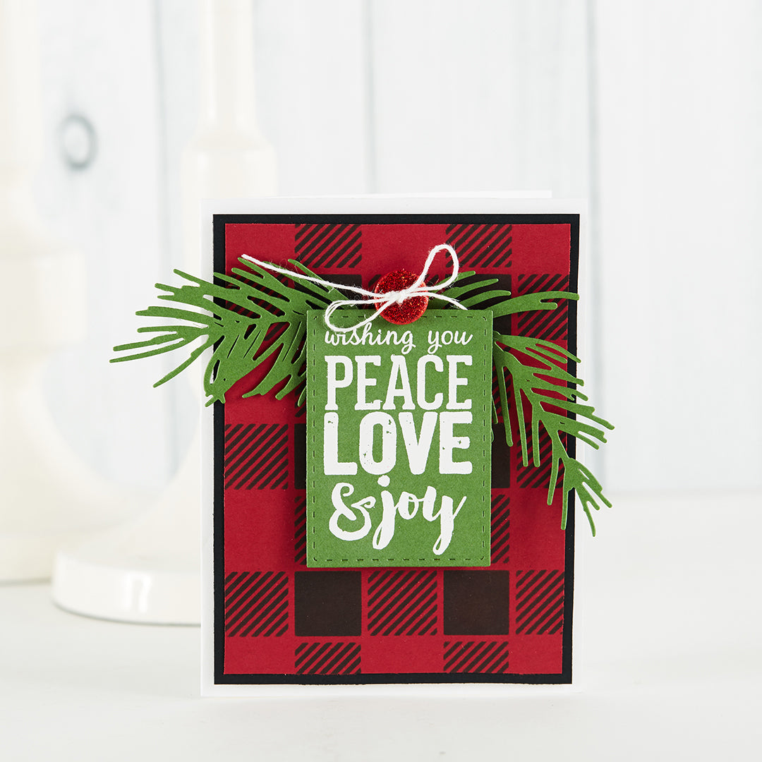 Buffalo Check Stencil + Card | TryDay Friday