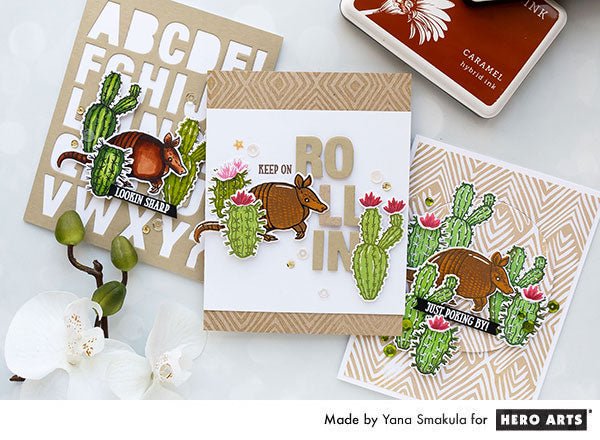 Video: Color Layering Armadillo Cards | Color Layering With Yana Series - Hero Arts