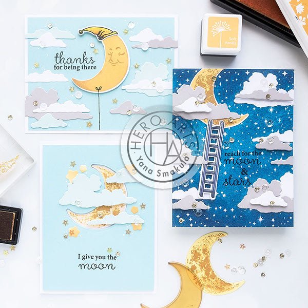 Video: Color Layering Moon Cards | Color Layering With Yana Series - Hero Arts