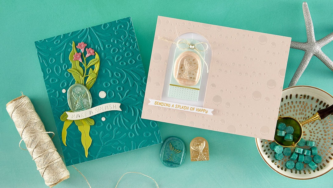August 2025 Wax Seal of the Month Preview & Tutorials – Mermaid Tales