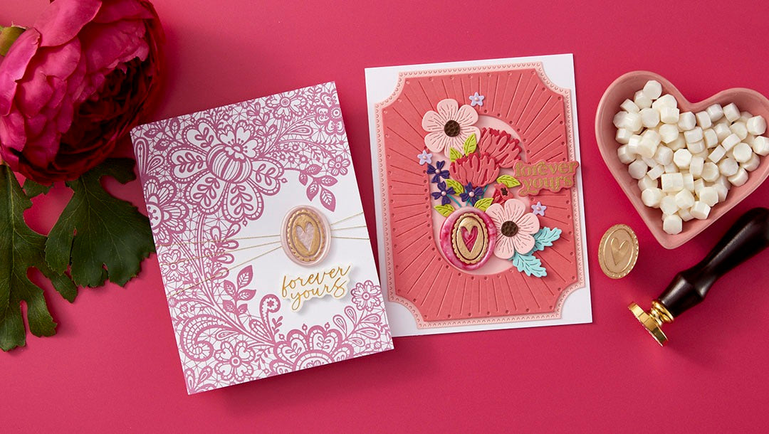 December 2024 Wax Seal of the Month Preview & Tutorials – Scalloped Heart