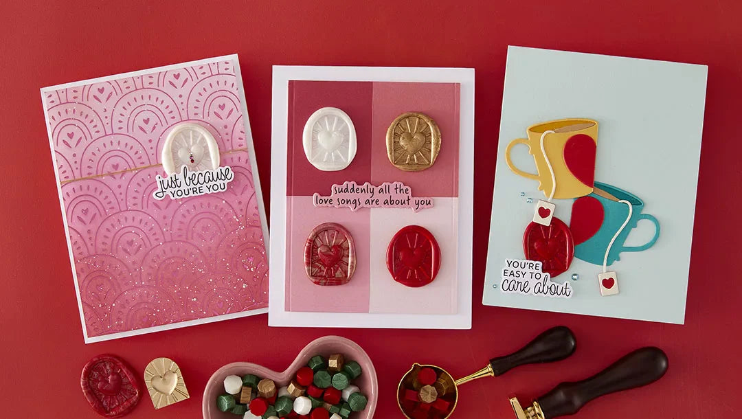 December 2025 Wax Seal of the Month Preview & Tutorials – Heart Burst