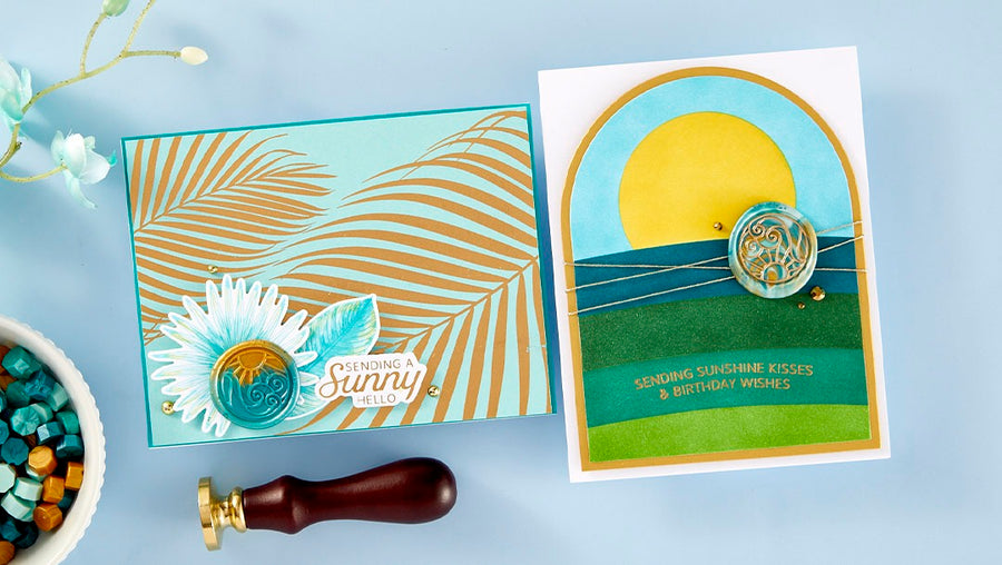 June 2024 Wax Seal of the Month Preview & Tutorials – Sun & Waves