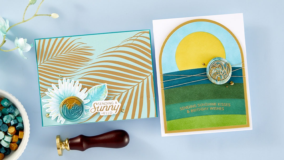 June 2024 Wax Seal of the Month Preview & Tutorials – Sun & Waves