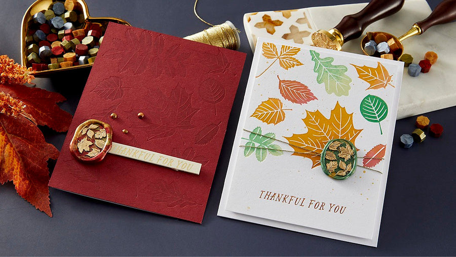 September 2024 Wax Seal of the Month Preview & Tutorials – Falling Leaves