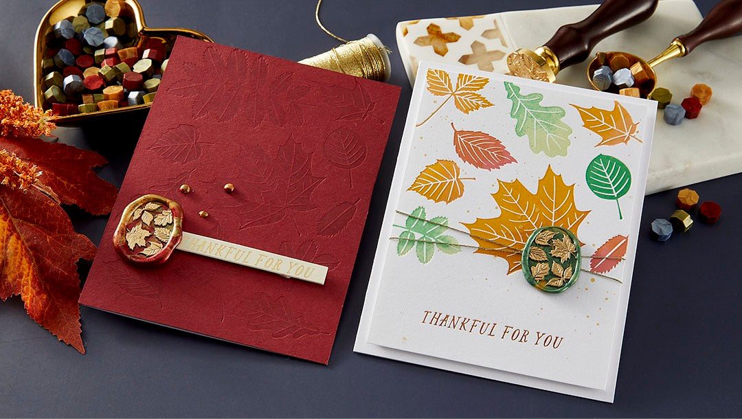September 2024 Wax Seal of the Month Preview & Tutorials – Falling Leaves