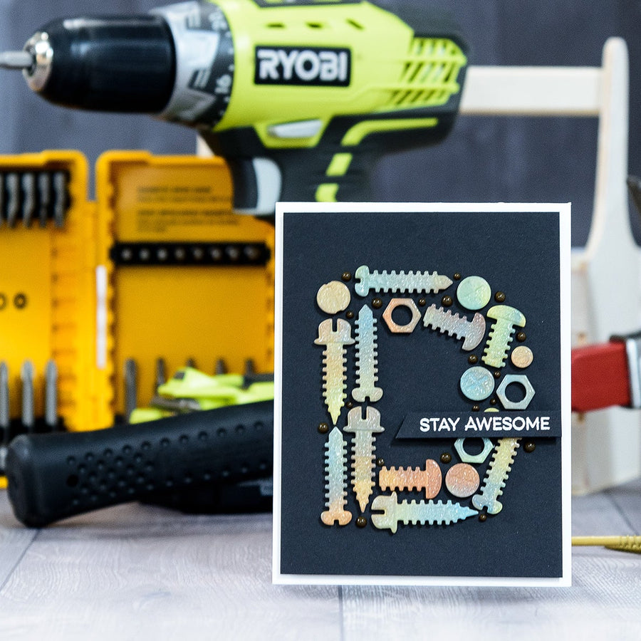 Cardmaking Inspiration | Masculine Stay Awesome Card