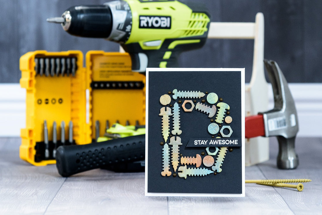 Cardmaking Inspiration | Masculine Stay Awesome Card